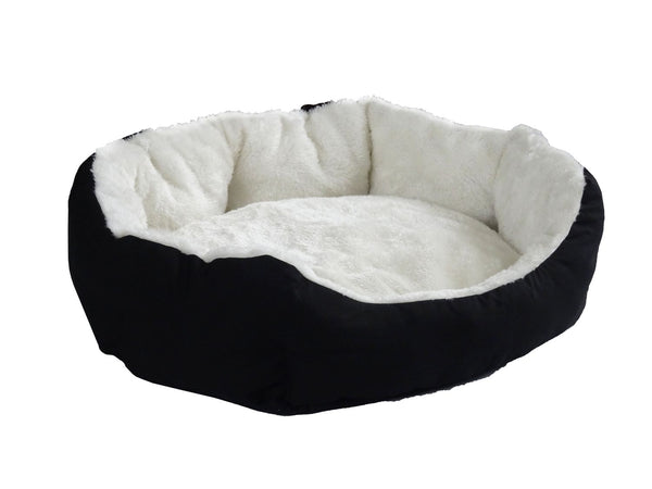 Hundebett PFÖTCHEN XL schwarz