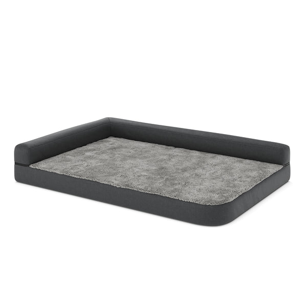 Hundebett orthopädisch WINSTON 120 x 80 cm grau