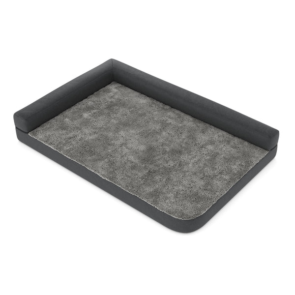 Hundebett orthopädisch WINSTON 120 x 80 cm grau