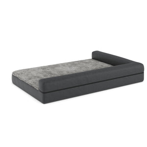 Hundebett orthopädisch WINSTON 120 x 80 cm grau