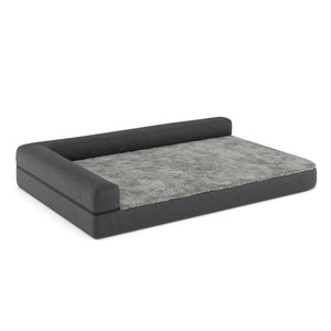 Hundebett orthopädisch WINSTON 120 x 80 cm grau