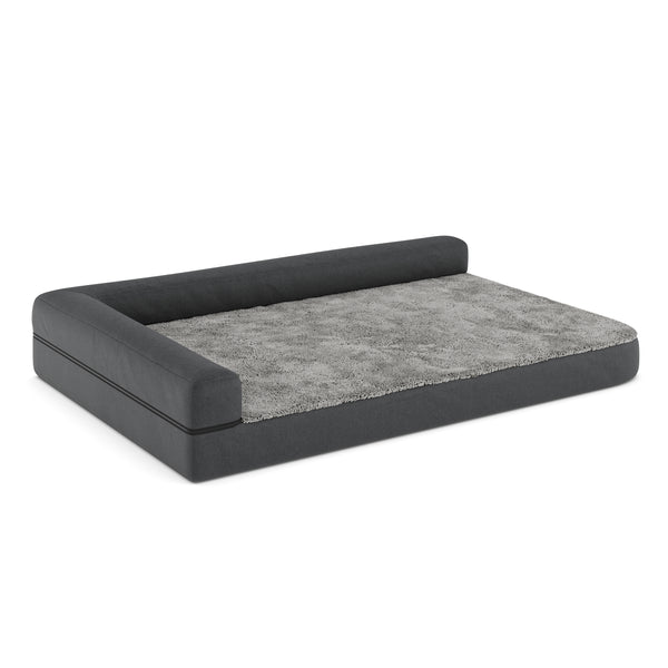 Hundebett orthopädisch WINSTON 120 x 80 cm grau