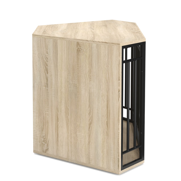 Hundebox 111 x 60 x 67 cm braun/schwarz