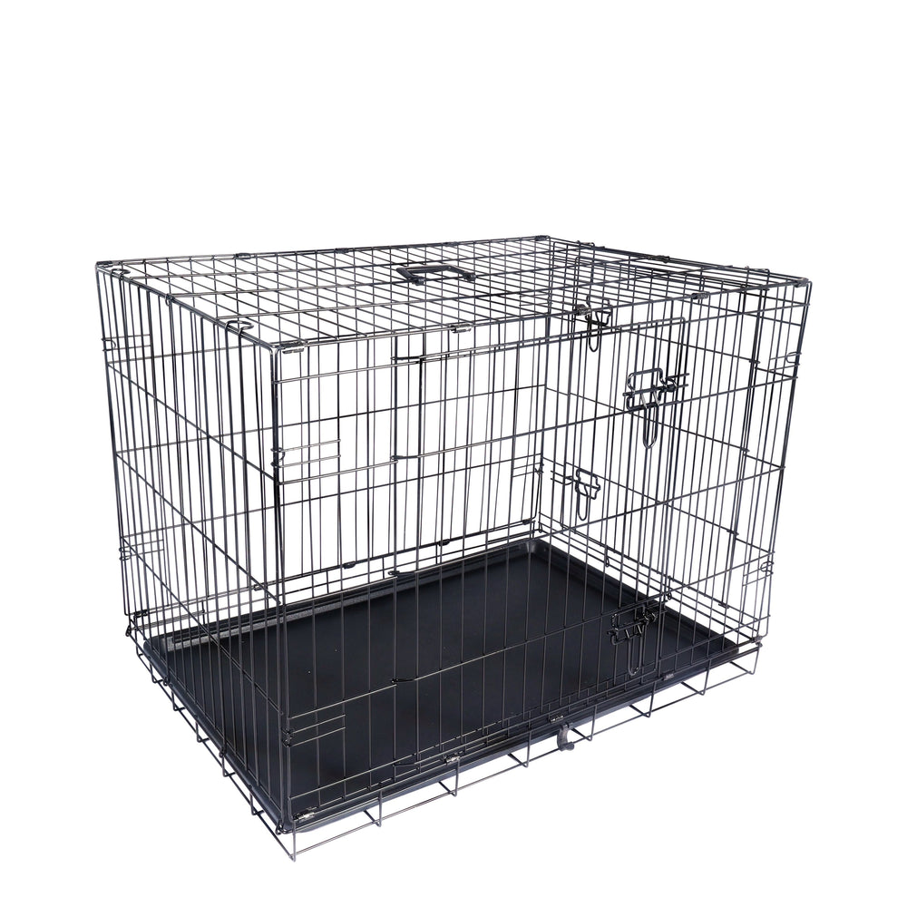 Foldable transport cage, size M, black