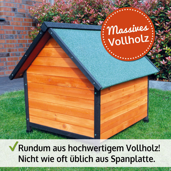 Hundehütte Luna L Wetterfest mit Dachluke