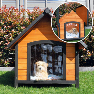 Hundehütte Luna L Wetterfest mit Dachluke