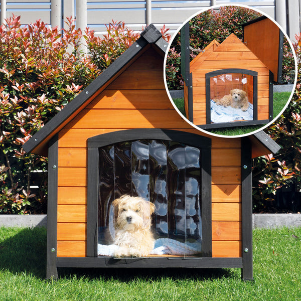 Hundehütte Luna L Wetterfest mit Dachluke
