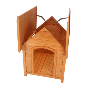 Hundehütte aus Naturholz