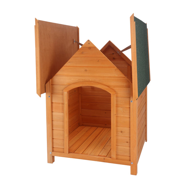 Hundehütte aus Naturholz