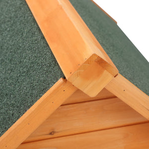 Hundehütte aus Naturholz