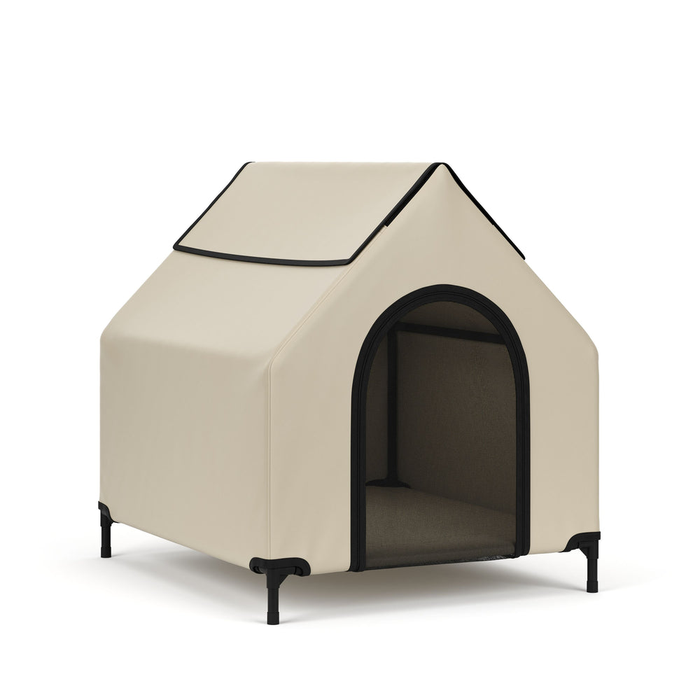 Cuccia per cani, rialzata, 90 x 65 cm, beige