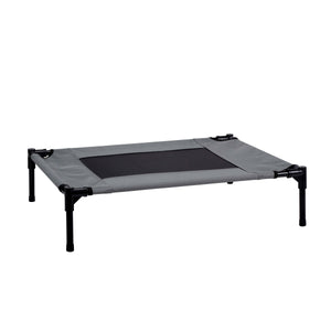 Hundebett erhöht M grau/schwarz