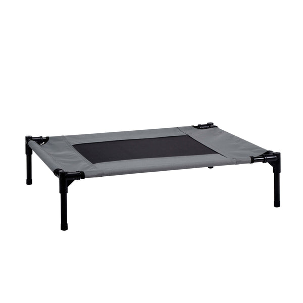 Hundebett erhöht M grau/schwarz
