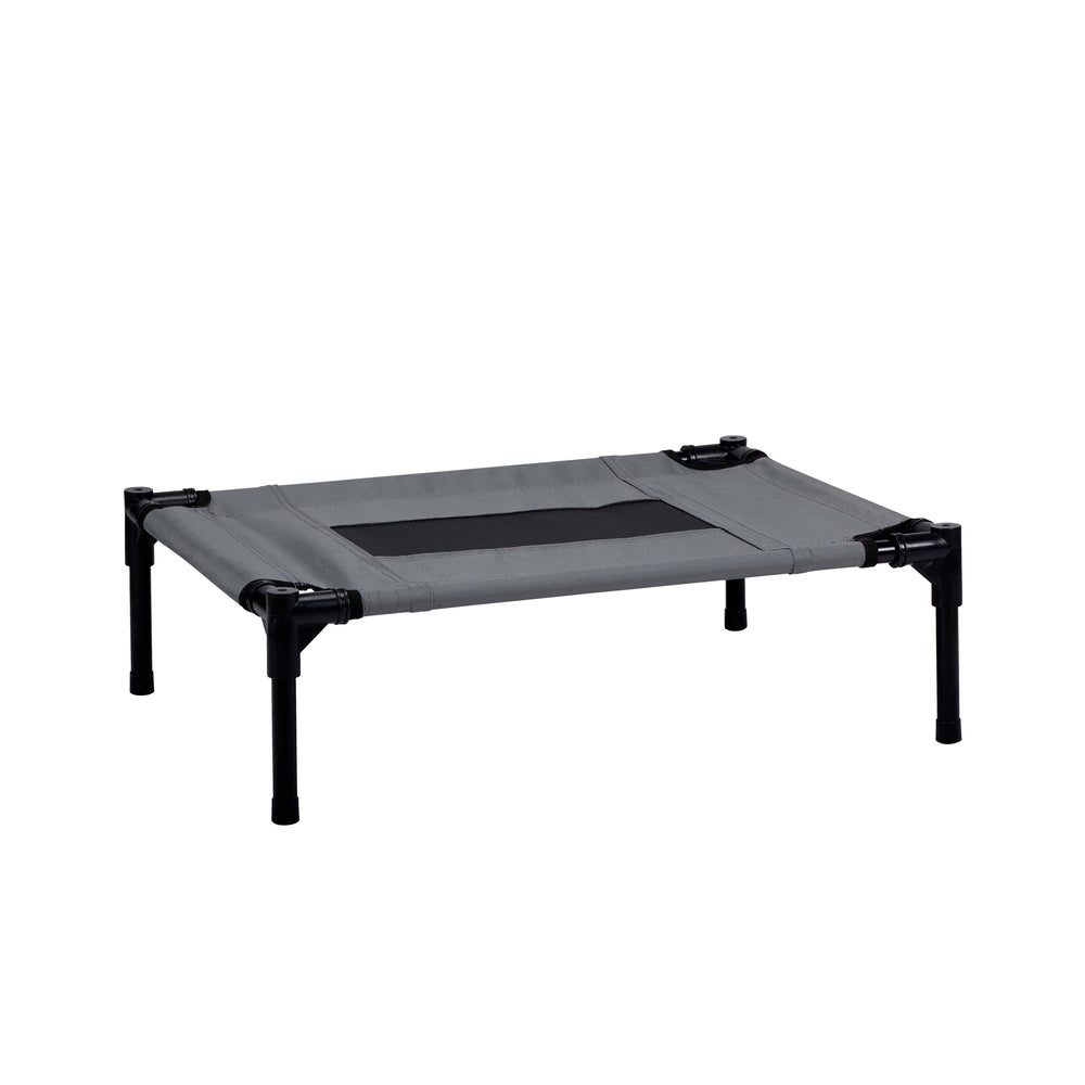 dog bed elevated S grey/black