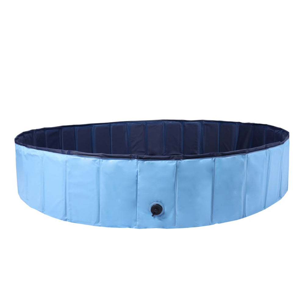 Dog pool 160 x 30 cm blue