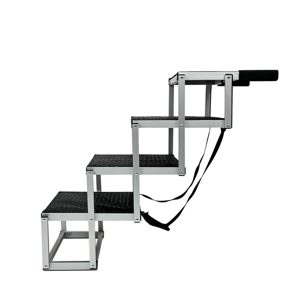 Hundetreppe faltbar mit 4 Stufen 77 x 44 x 64 cm