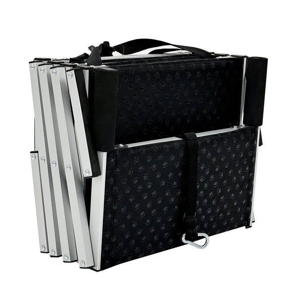 Hundetreppe faltbar mit 4 Stufen 77 x 44 x 64 cm