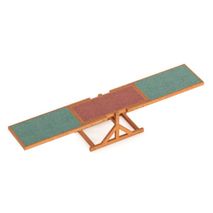 Agility Hundewippe 179 x 30 cm natur/grün/rot