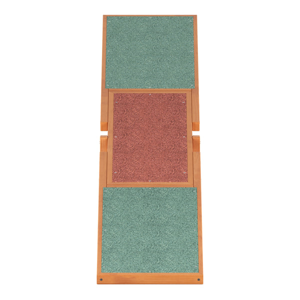 Agility Hundewippe 179 x 30 cm natur/grün/rot