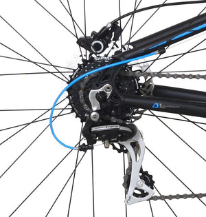 TOTEM vollgefedertes Mountainbike, schwarz/blau - Rahmen: 46cm