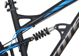 TOTEM vollgefedertes Mountainbike, schwarz/blau - Rahmen: 46cm
