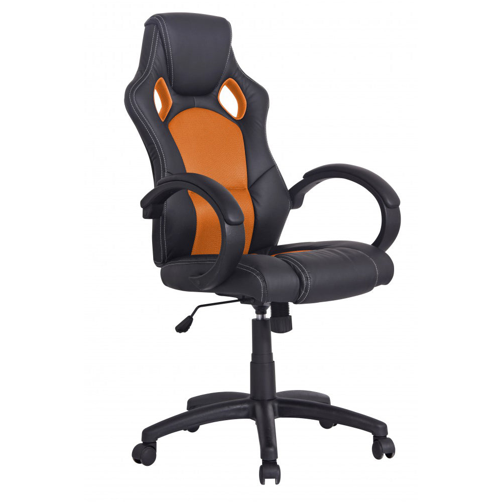 Office chair, sports seat, executive chair, orange