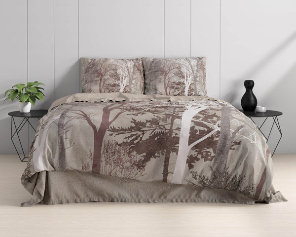 Bettbezug Indre Taupe 140 x 220 cm