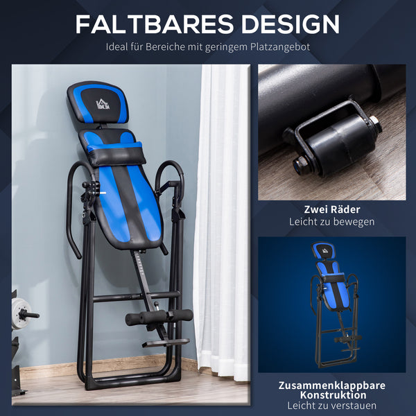 Inversionsbank Klappbarer Schwerkrafttrainer 132x71x145cm