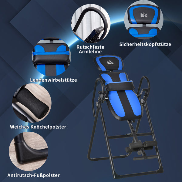 Inversionsbank Klappbarer Schwerkrafttrainer 132x71x145cm