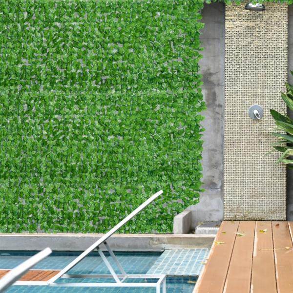 Sichtschutz Künstliche Hecke Wanddekoration 1.5x3m Hellgrün