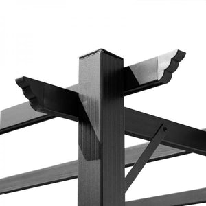 Pavillon Pergola mit einstellbarem Stoffdach 300 cm x 400 cm x 223 cm
