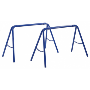Baustellenwagen Unterstellbock, bis 325kg belastbar, blau