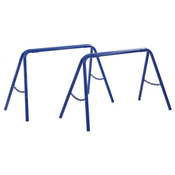 Baustellenwagen Unterstellbock, bis 325kg belastbar, blau