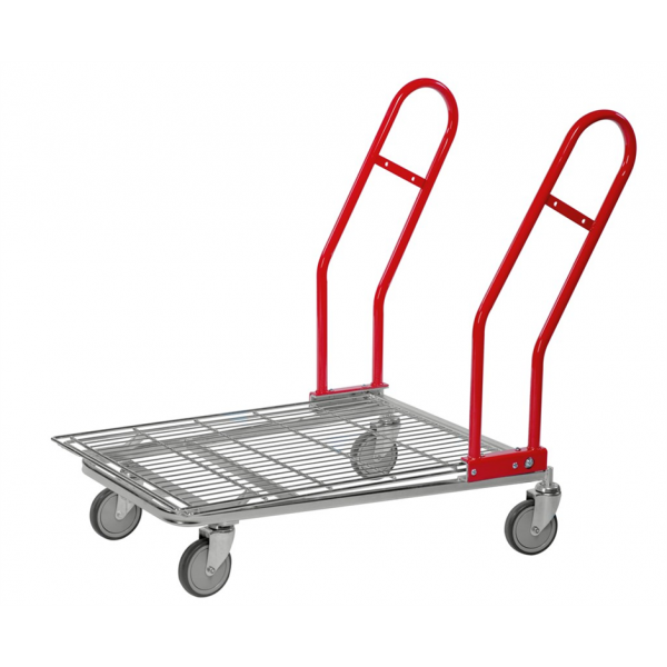 Plattformwagen Großgüterwagen, bis 200kg belastbar, 4 Lenkrollen, verzinkt