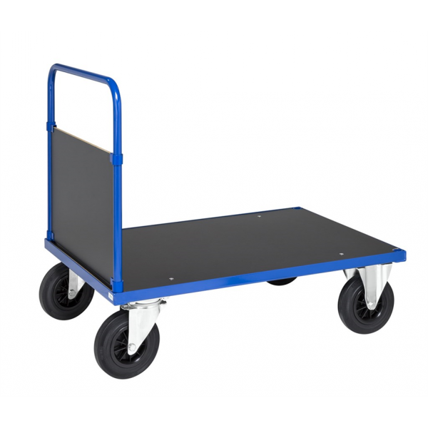 Plattformwagen Plattformwagen, bis 500kg belastbar, 2 Bockrollen, 2 Lenkrollen, blau