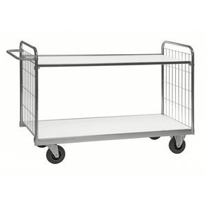 Kommissionierwagen Etagenwagen 2 Böden bis 300kg belastbar mit Bremse