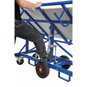 Plattenhalter Baustellenwagen Plattenwagen, bis 500kg belastbar, 2 Bockrollen, 4 Lenkrollen 2 davon mit Bremse