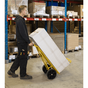 Gepäck- & Sackkarre, 555x780x1110mm (BxLxH), bis 250kg belastbar Gelb