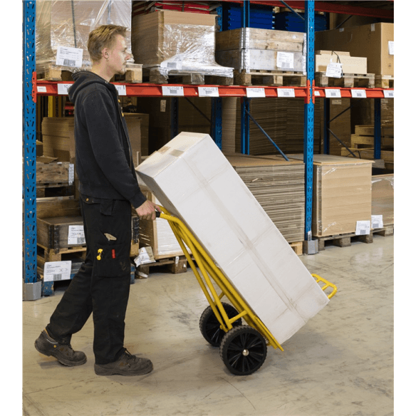 Gepäck- & Sackkarre, 555x780x1110mm (BxLxH), bis 250kg belastbar Gelb