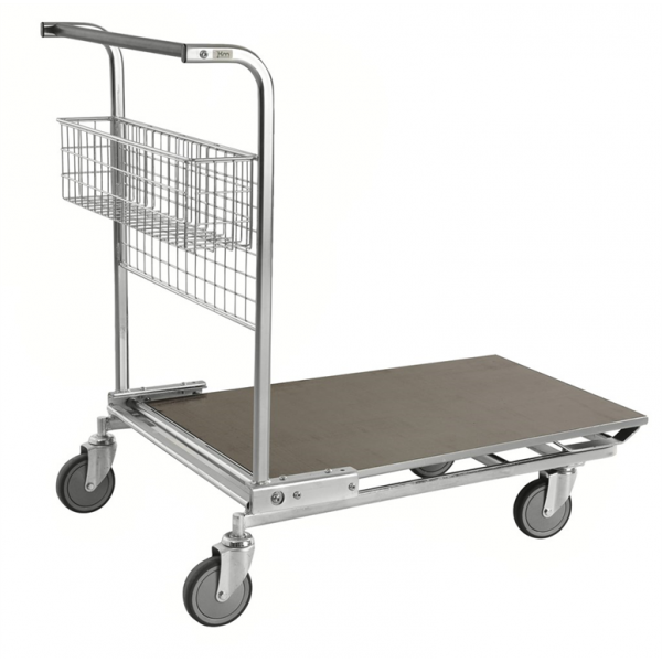 Plattformwagen Großgüterwagen, bis 200kg belastbar, 4 Lenkrollen, verzinkt