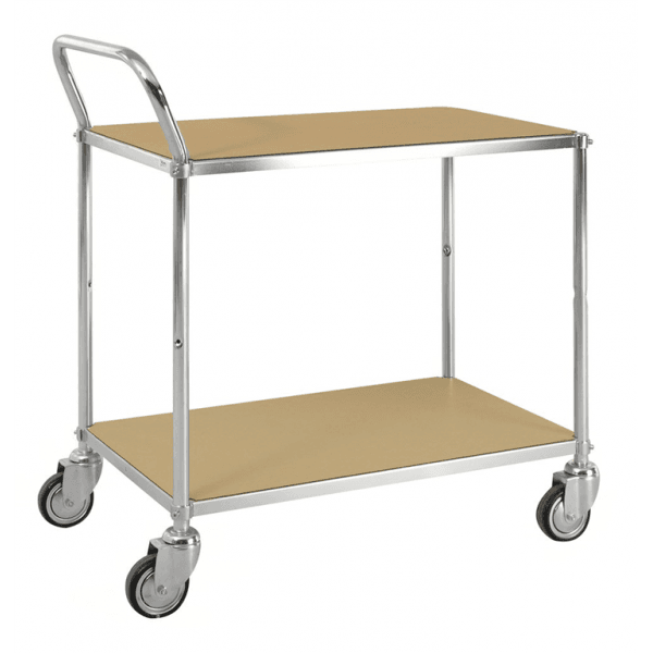 ESD-Etagenwagen mit 2 Böden bis 150kg belastbar 4 Lenkrollen