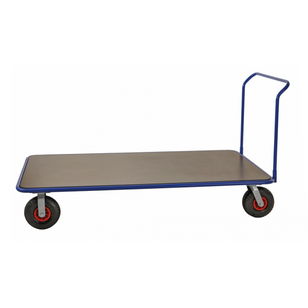 Extra großer Plattformwagen, bis 500kg belastbar, 2 Bockrollen, 2 Lenkrollen
