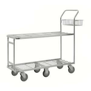 Gitterwagen Großer Einkaufswagen, 430x1320x1120mm (BxLxH), bis 400kg belastbar