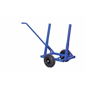 Scheibenwagen Plattenwagen, bis 200kg belastbar, Luftbereift 260mm, blau