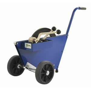 Baustellenwagen Bandwagen, 460x990x640mm (BxLxH), 2 Bockrollen, blau