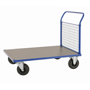 Plattformwagen Plattformwagen, bis 500kg belastbar, 2 Bockrollen, 2 Lenkrollen, blau