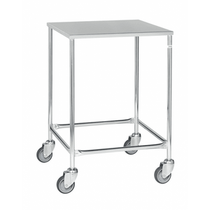 Edelstahlwagen Tischwagen bis 150kg belastbar, 4 Lenkrollen