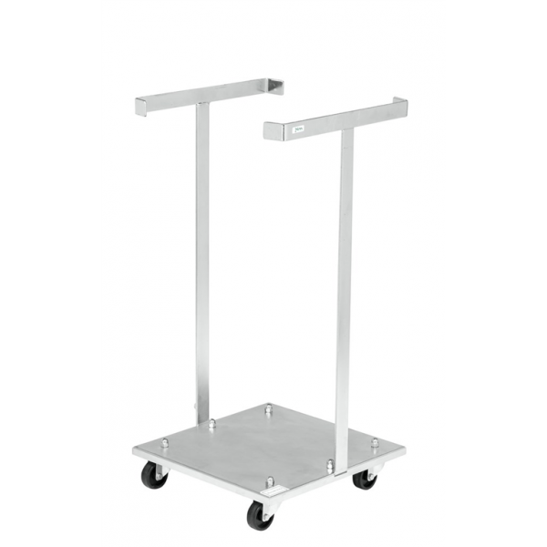 ESD-Wagen Müllsackständer 125 Ltr Säcke, bis 30kg belastbar, 4 Lenkrollen, verzinkt