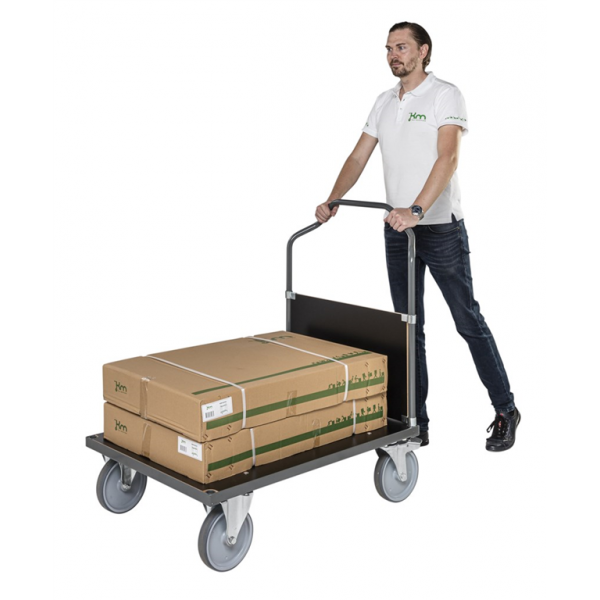 Plattformwagen MDF Platte mit Bremse Markierungsfreie Rollen