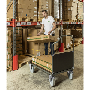 Plattformwagen MDF Platte Markierungsfreie Rollen mit Bremse